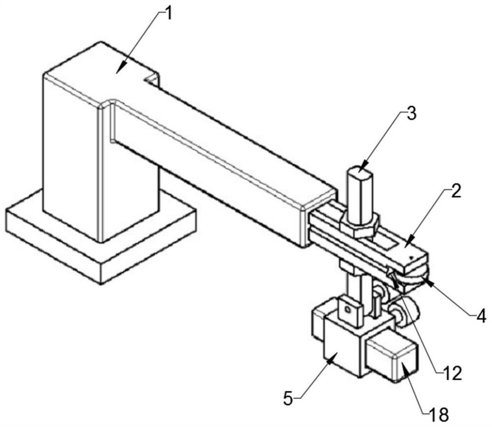 Probe fixed-distance control device for eddy current flaw detection of special-shaped pipe fitting and control method of probe fixed-distance control device