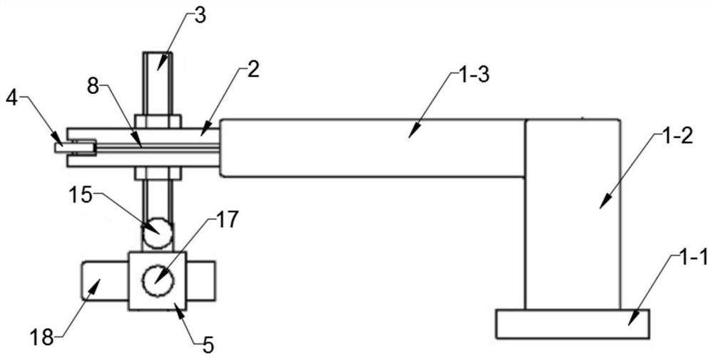 Probe fixed-distance control device for eddy current flaw detection of special-shaped pipe fitting and control method of probe fixed-distance control device