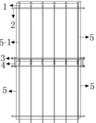 Dry type connected concrete shear wall and dry type wall connecting method