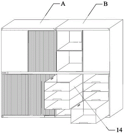 Intelligent multifunctional clothing storage device and system