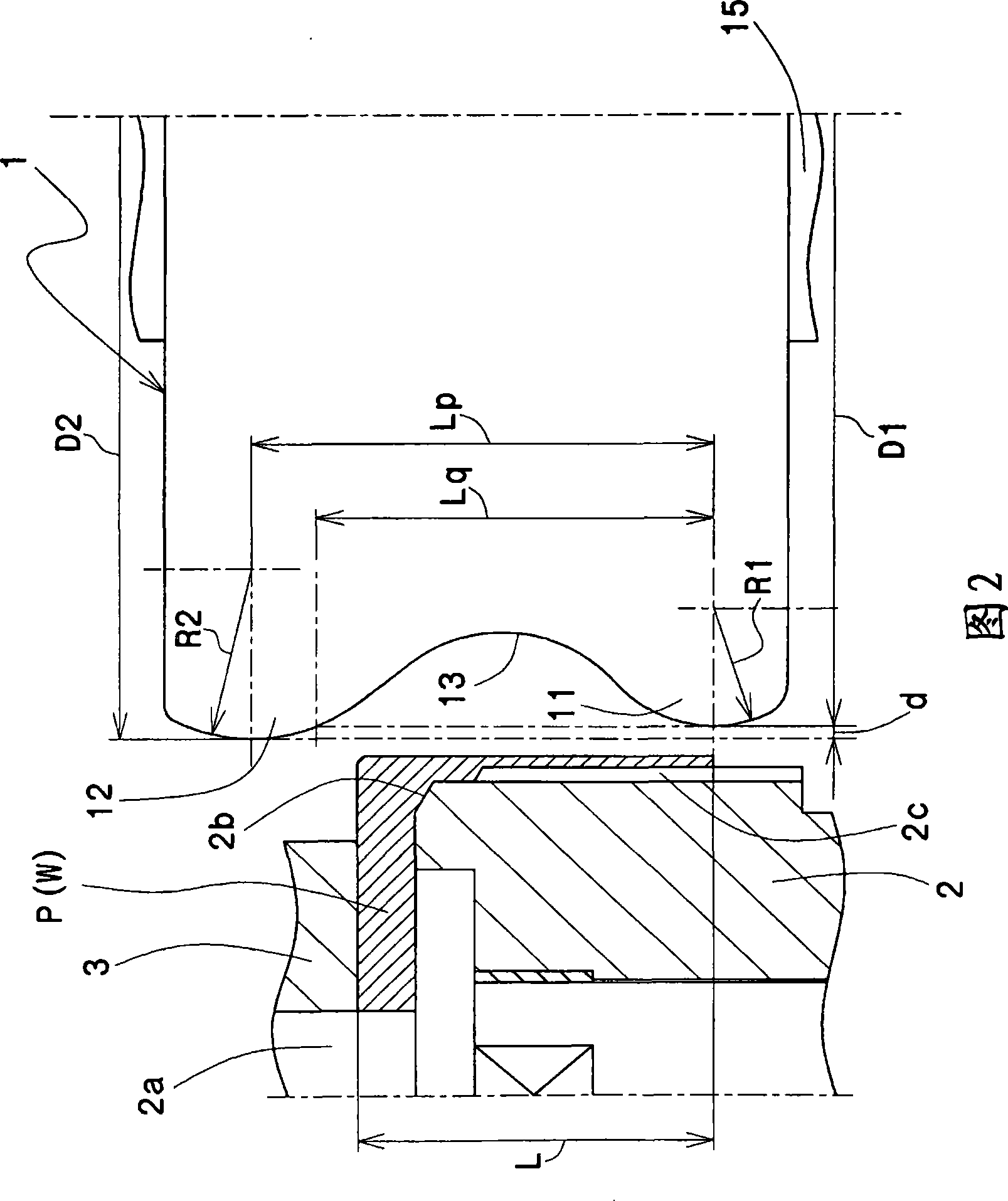 Method and device for forming internal gear