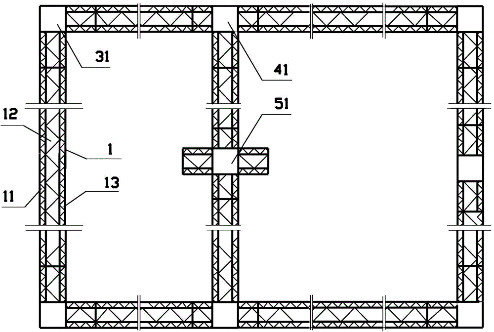 A combined house plate wall structure and a digital printing production method thereof
