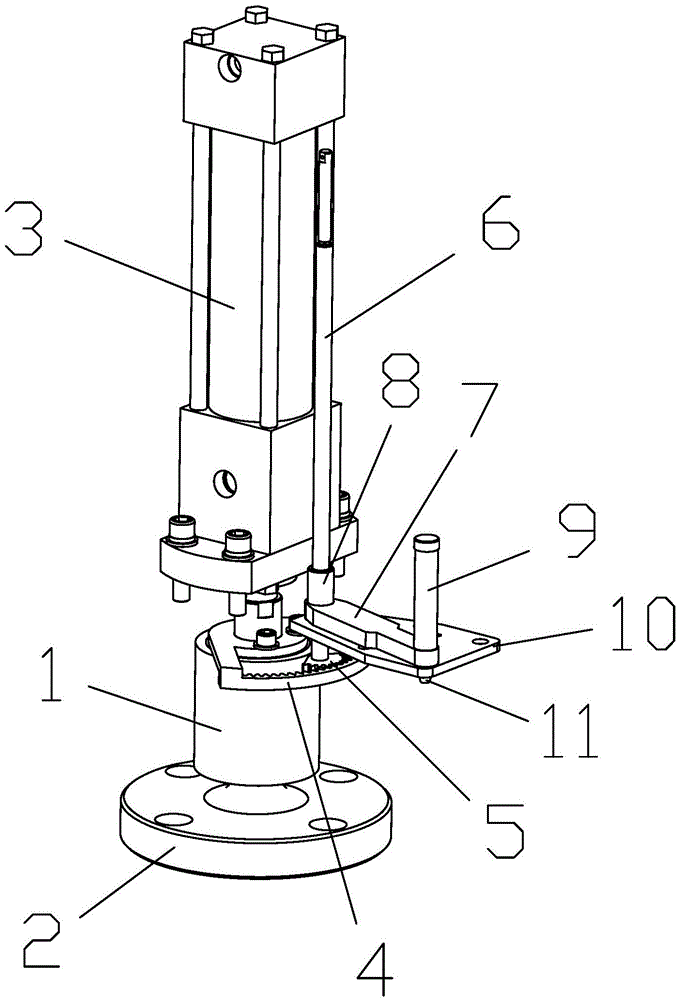 Mold locking mechanism of dual-mold vulcanizing machine