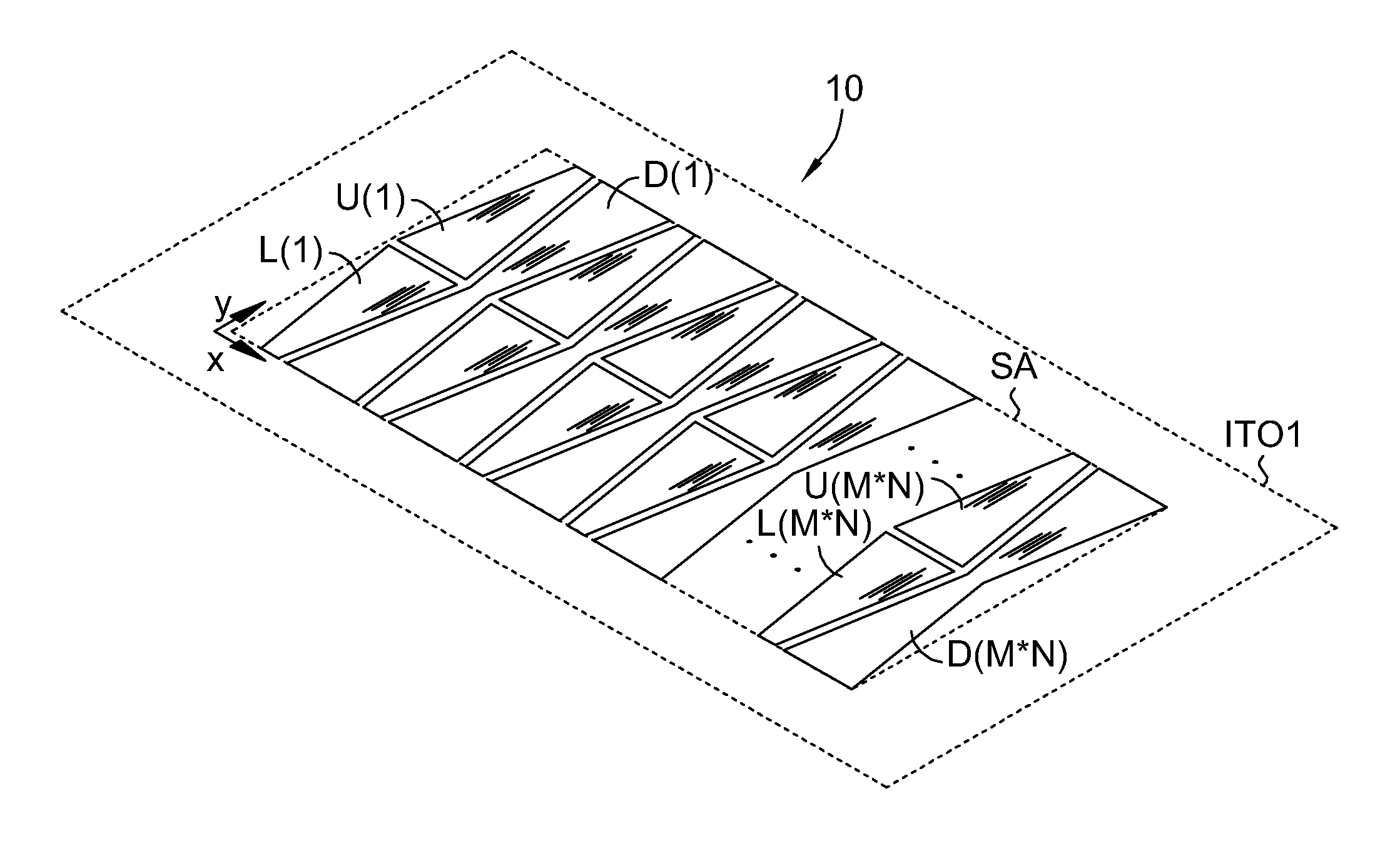 Touch display panel and associated method