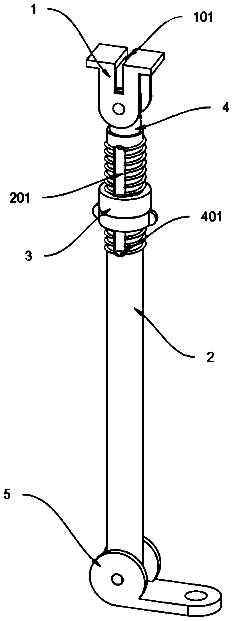 Combined type building template fixing structure