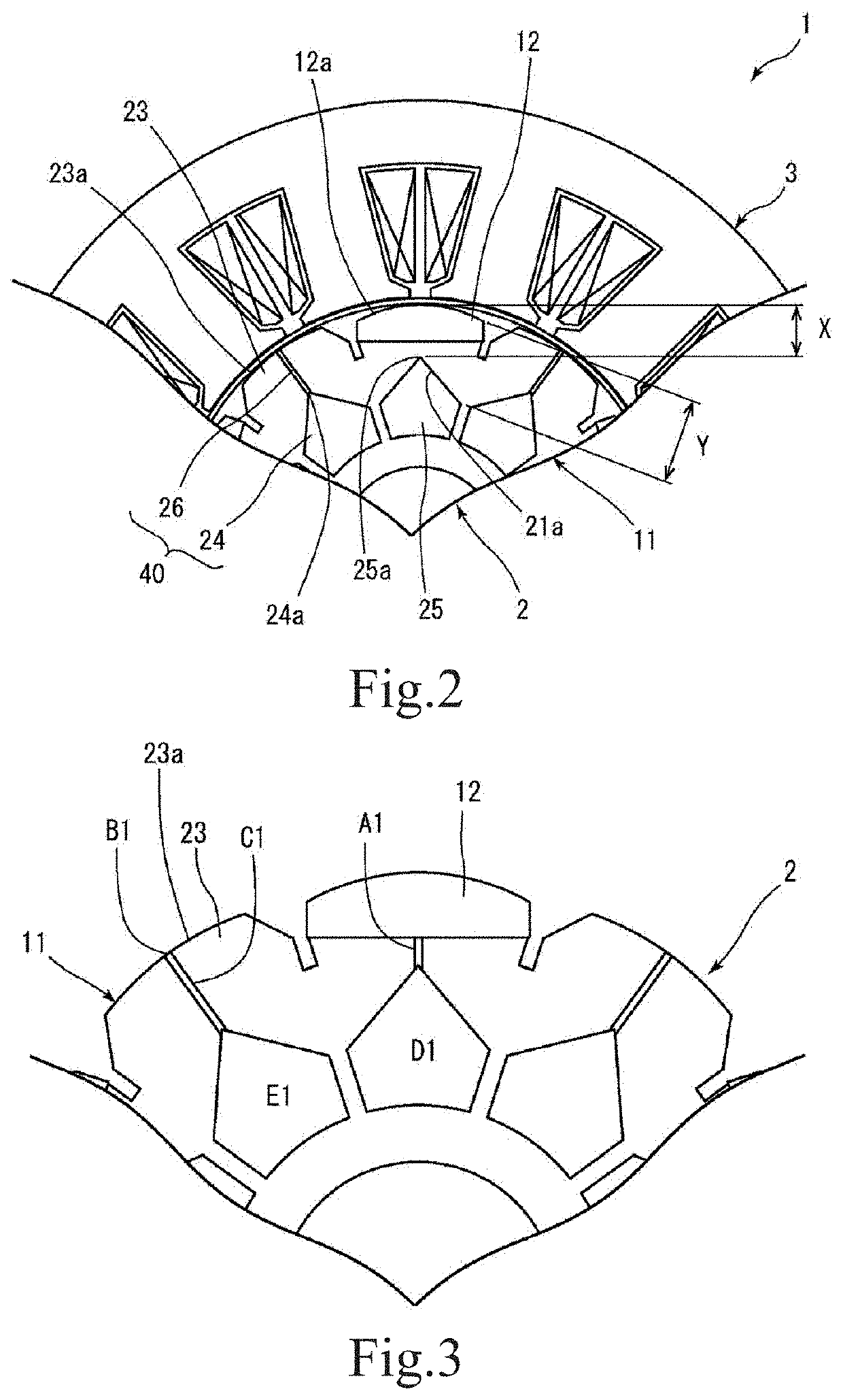 Rotor and motor using same