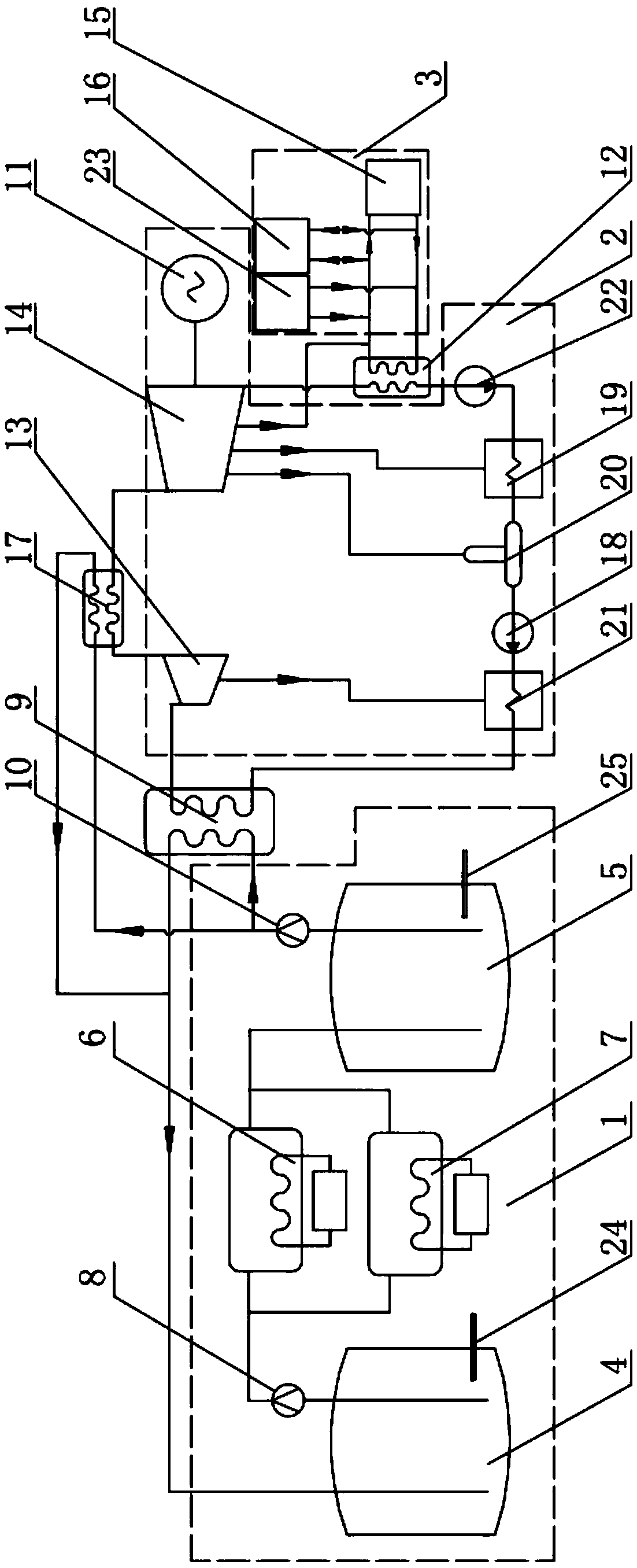 Thermoelectric decoupling type thermal energy storage heat and power combined supply system