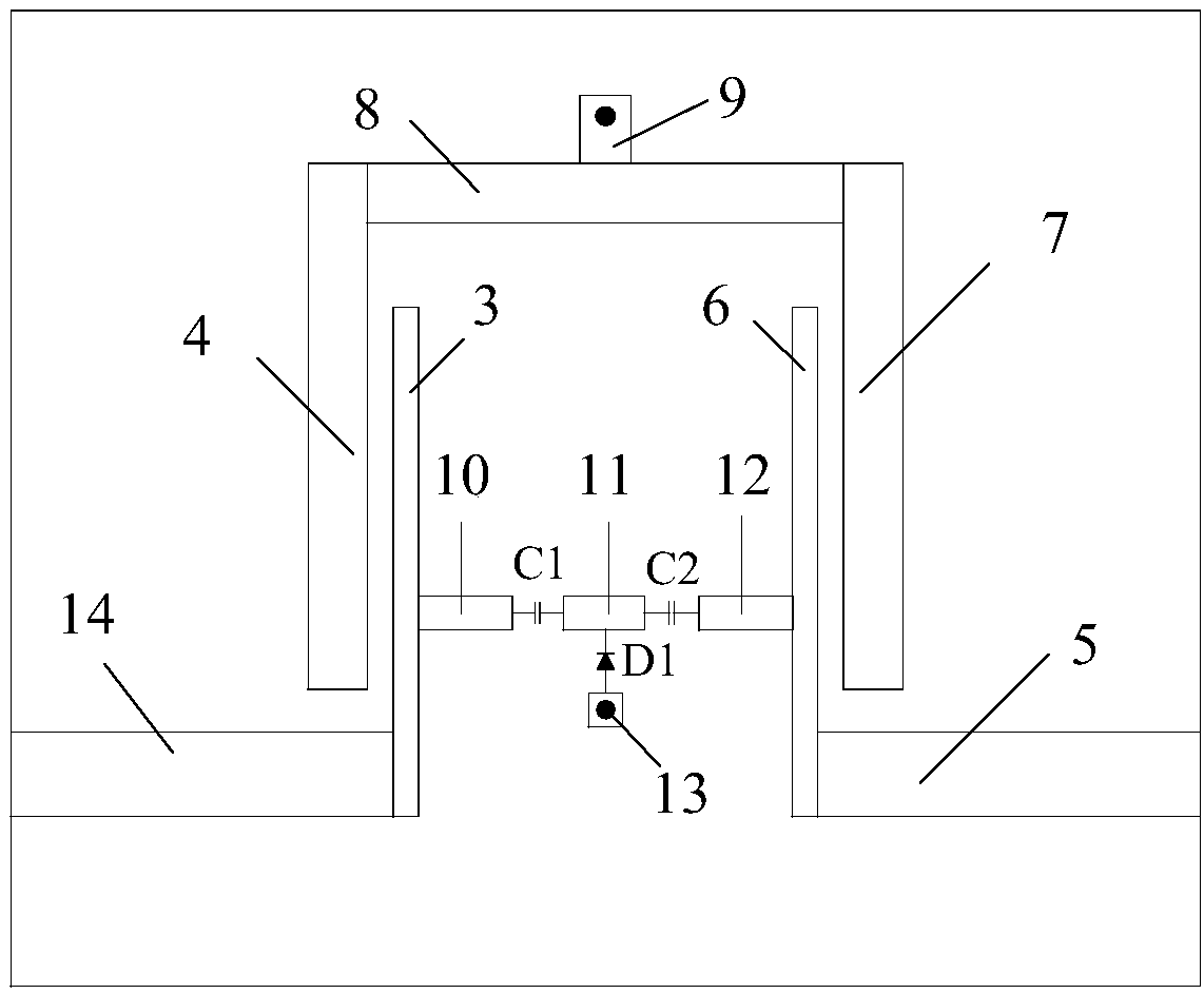 T type source load-coupled transmission zero adjustable band-pass filter