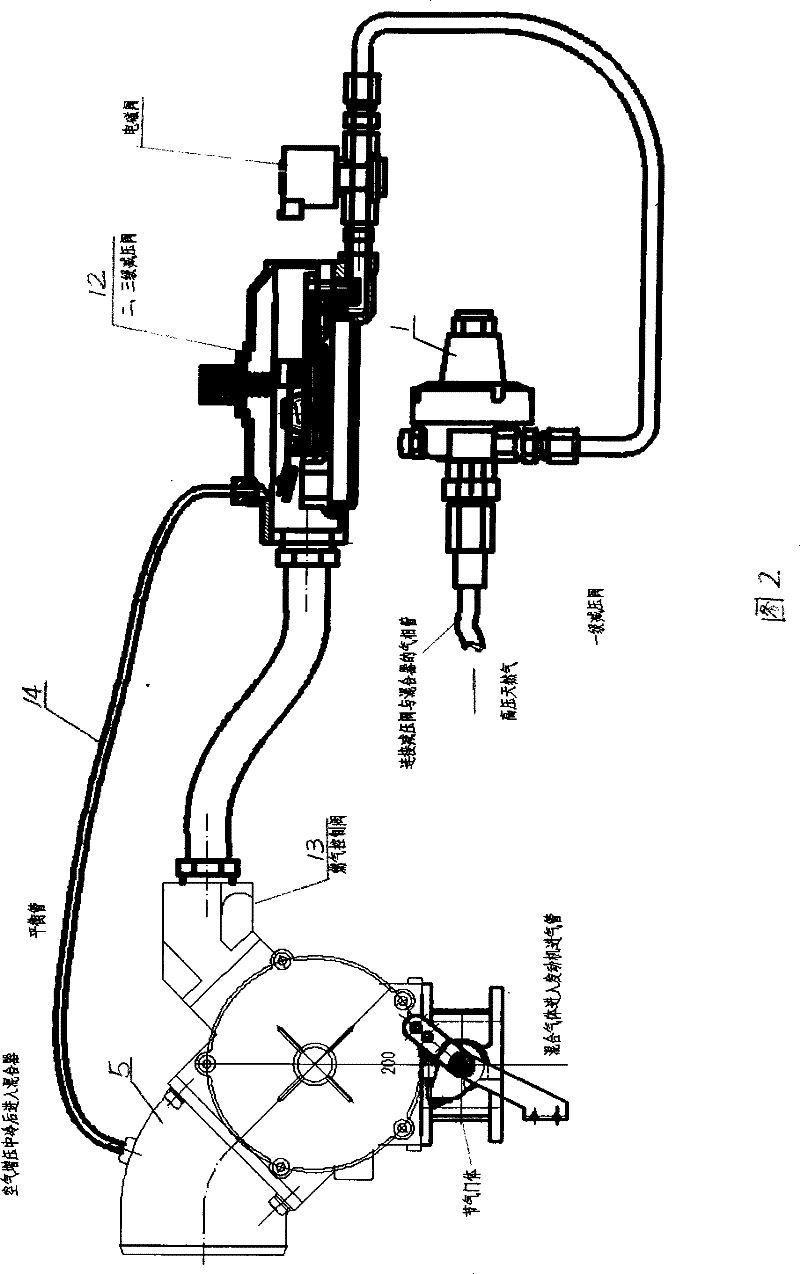 Gas supply system of natural gas single-fuel engine