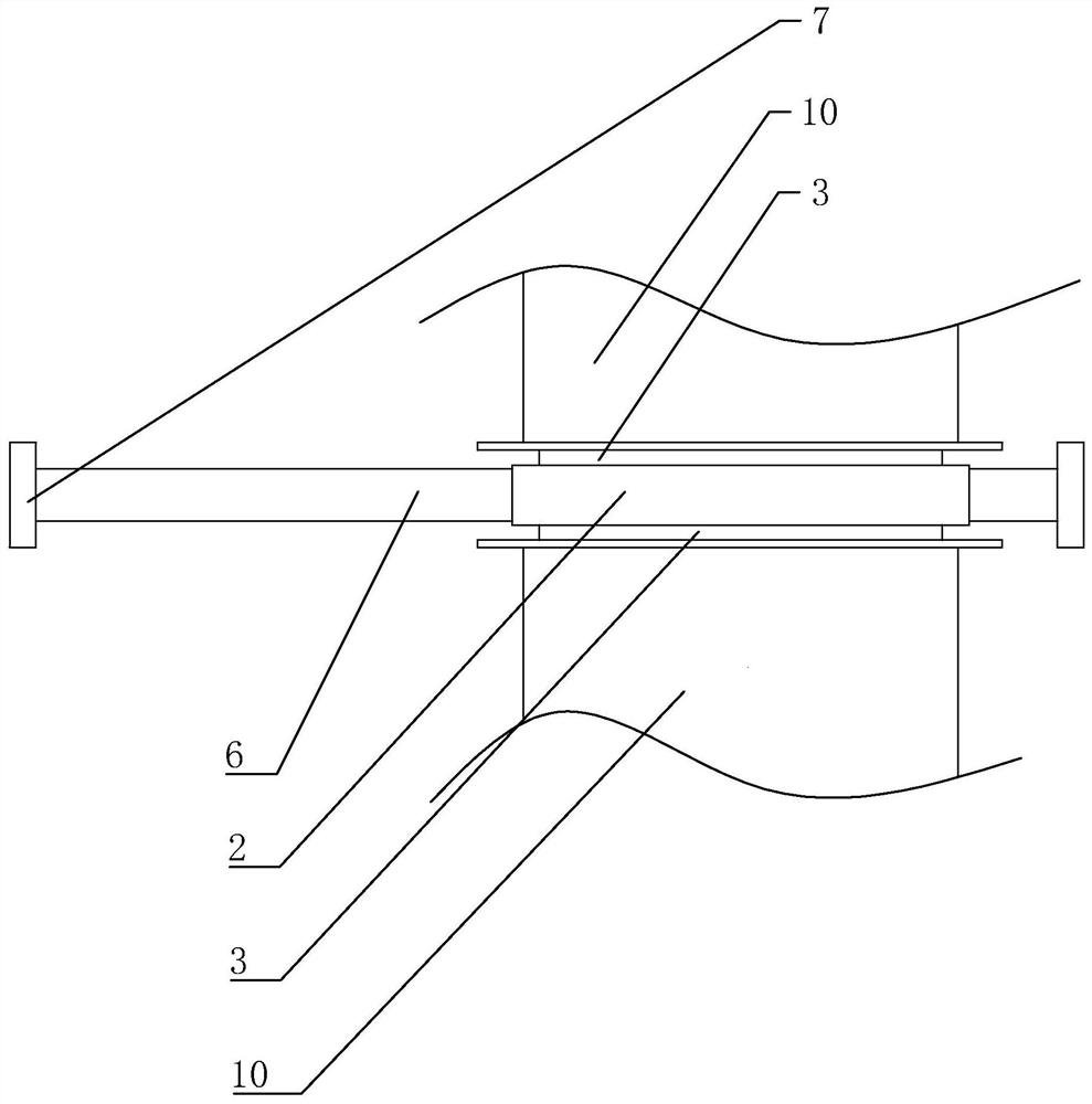 Socket-type air duct connection fixture and air duct installation method