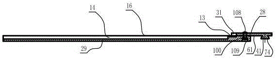 Aluminum-nickel alloy V-shaped groove through hole rotation angle co-planar teaching triangular ruler