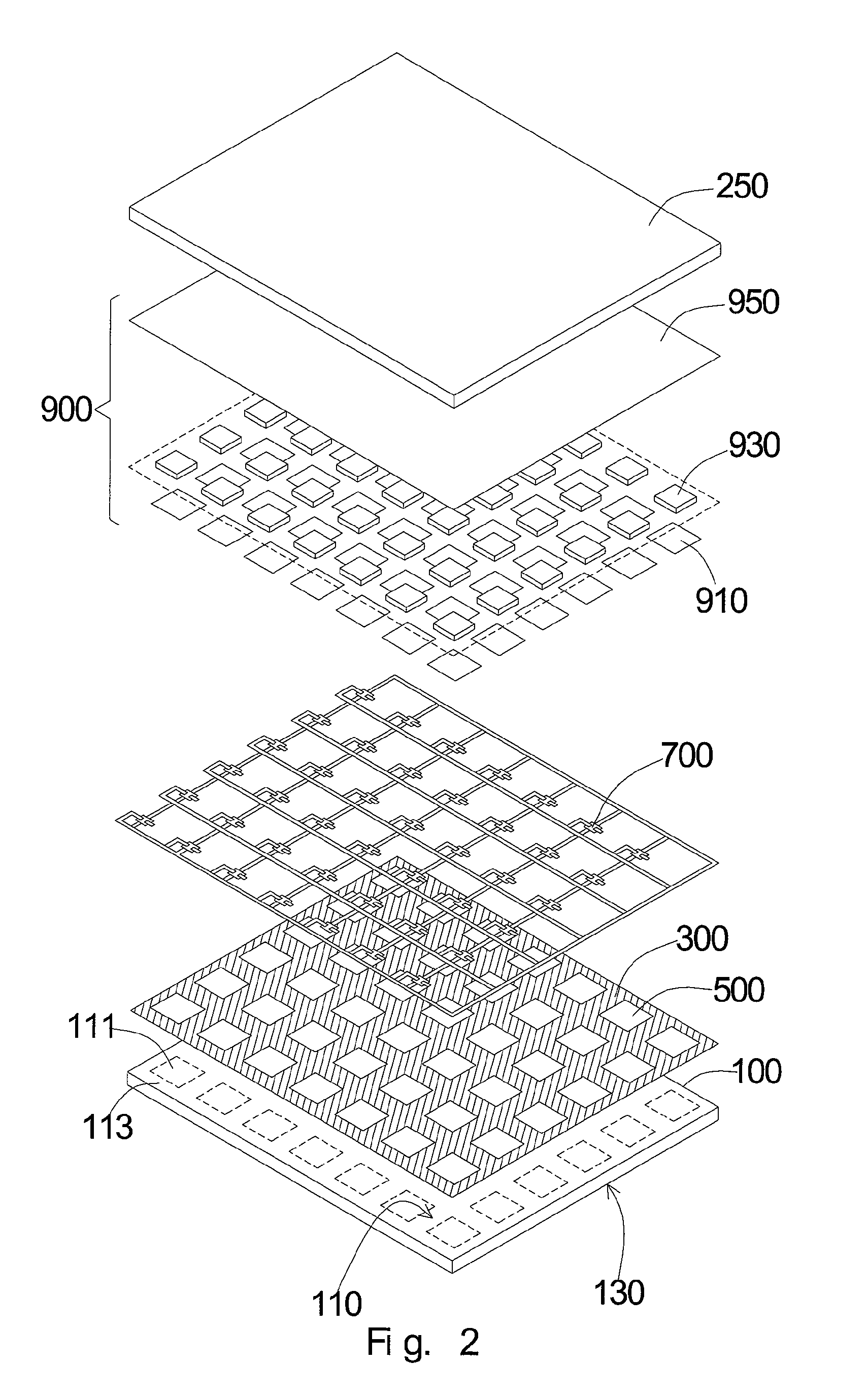 Pixel Unit Structure of Self-Illumination Display with Low-Reflection