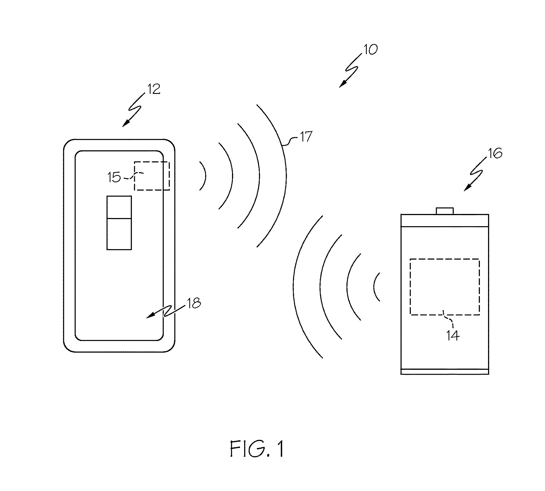 Remote sensing of remaining battery capacity using on-battery circuitry