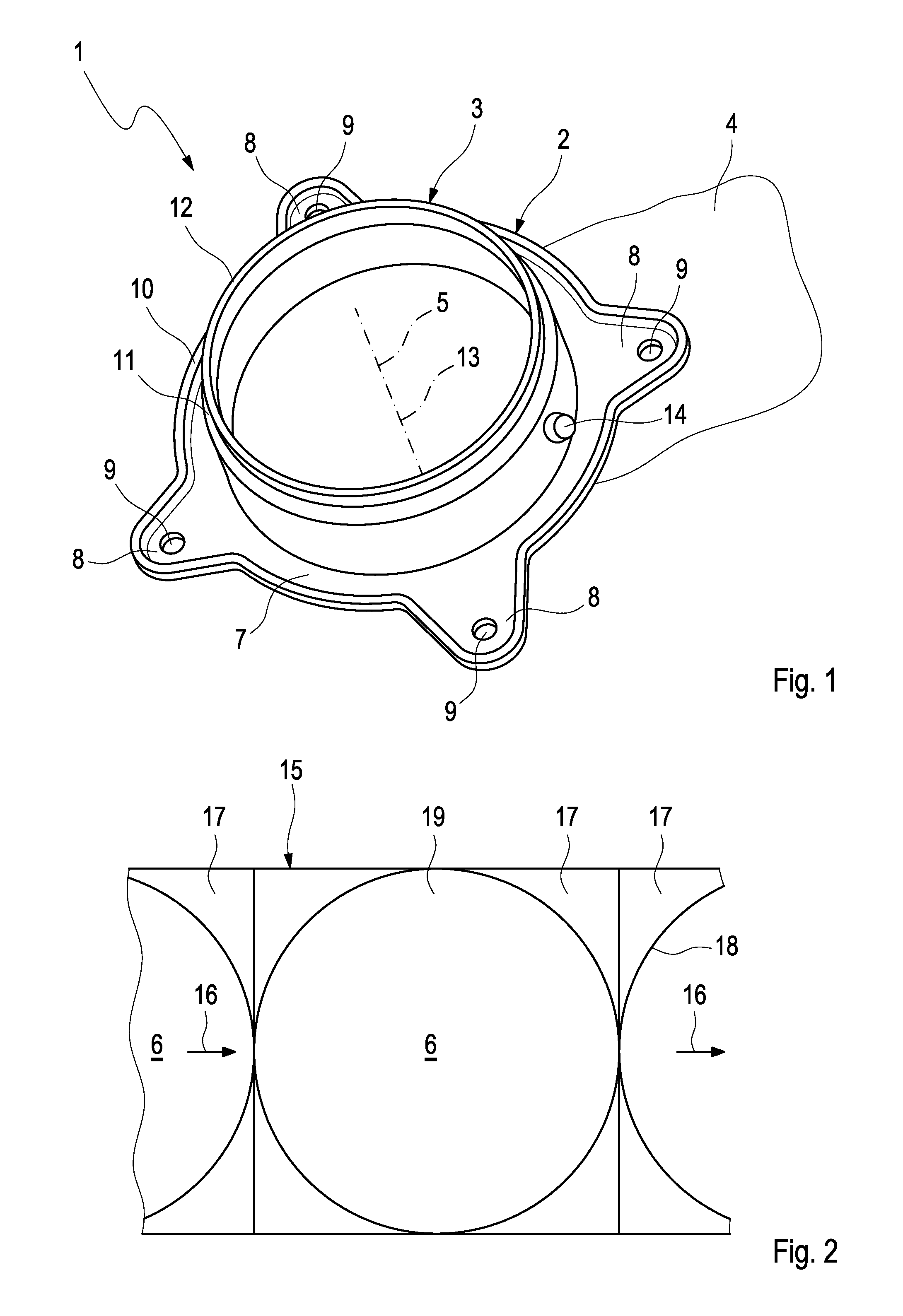 Flange component part and production method
