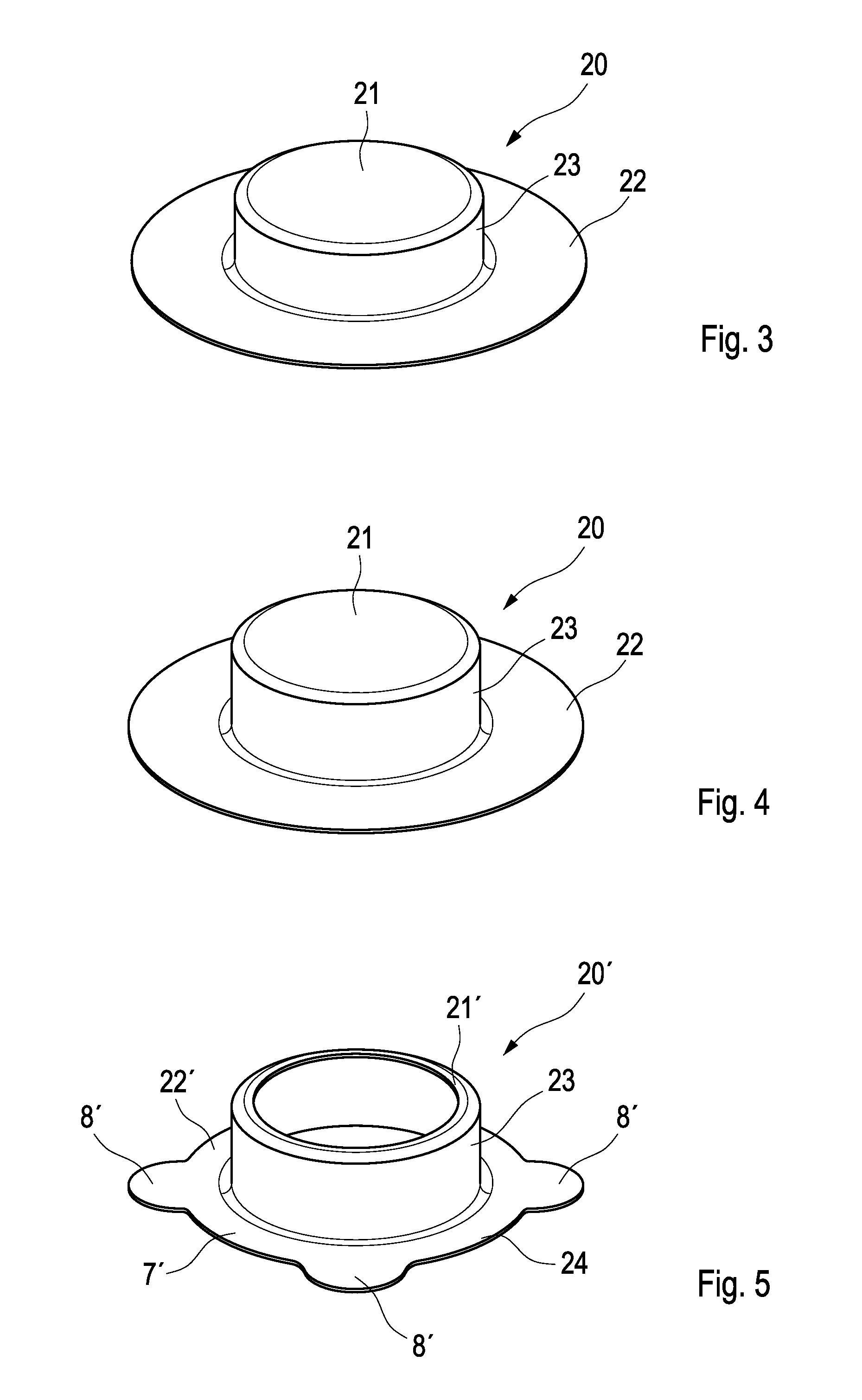 Flange component part and production method