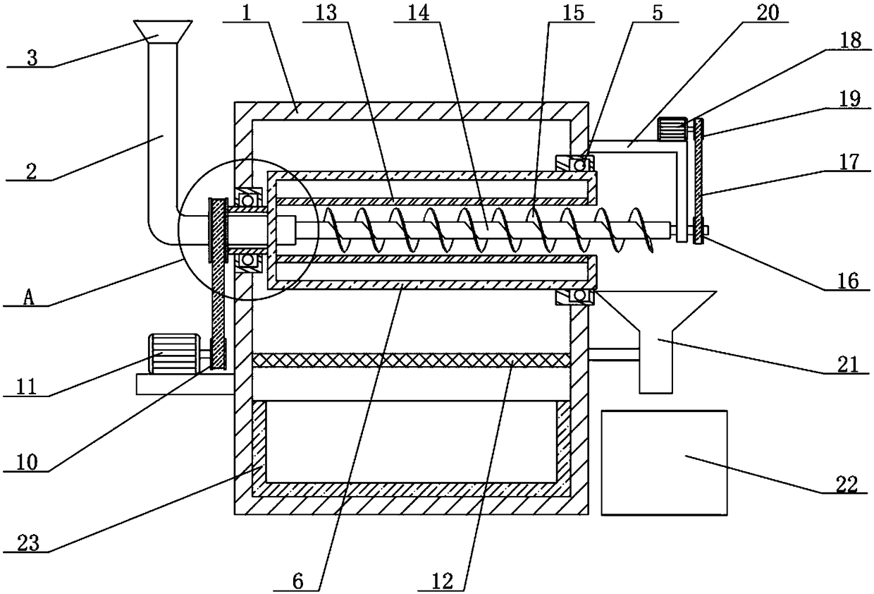 Cooling liquid recovering device for worm gear machining