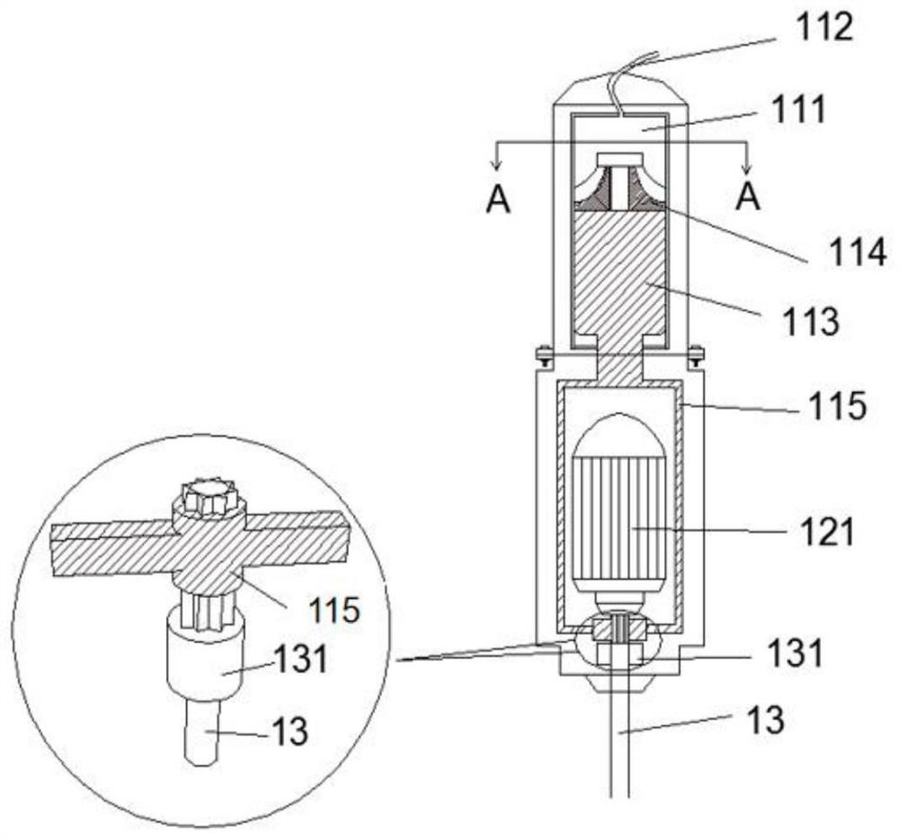A construction method of a helical percussion drilling device suitable for rock and soil
