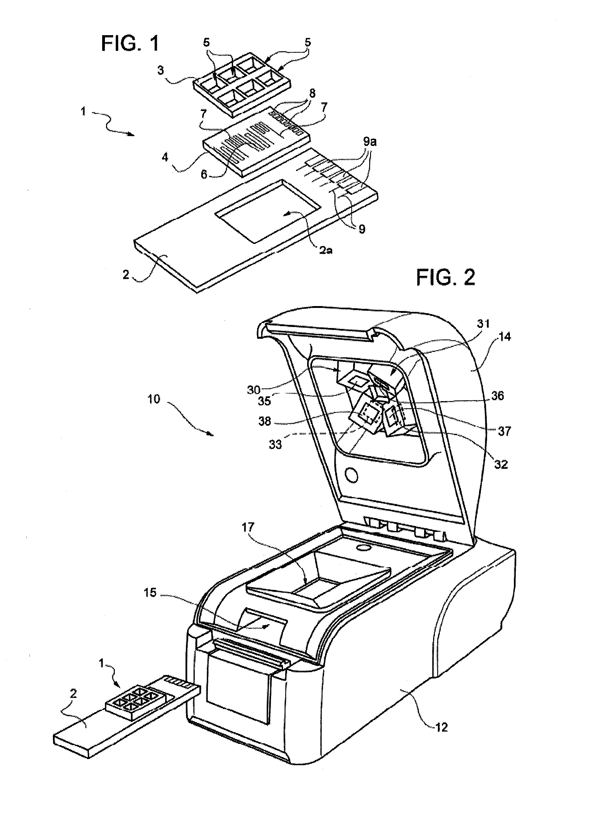 Analyzer for biochemical analyses and method of determining concentrations of fluorescent substances in a solution
