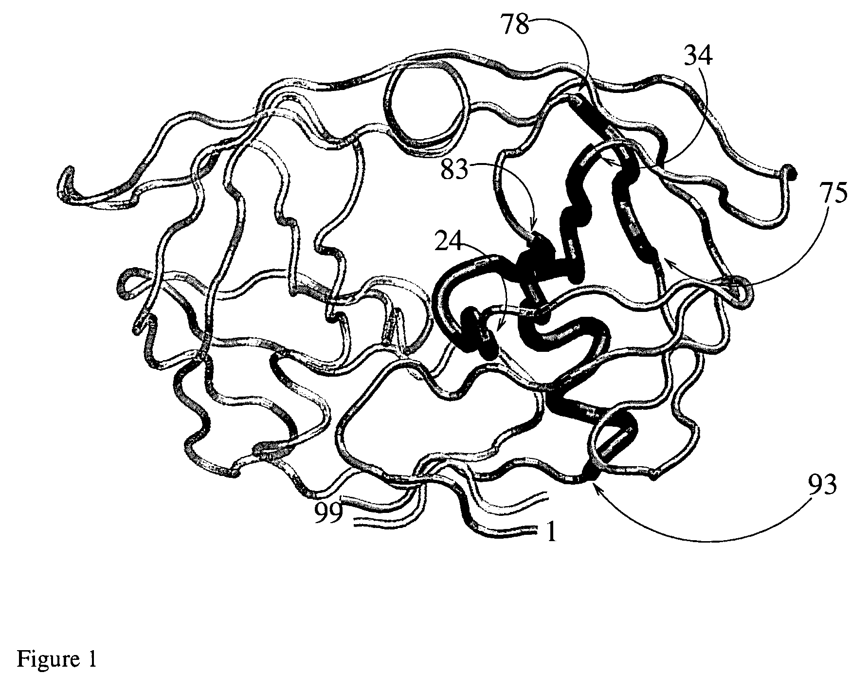 Inhibitor of the folding of the HIV-1-protease as antiviral agent