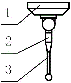 Triggering type probe calibration method of coordinate measuring machine