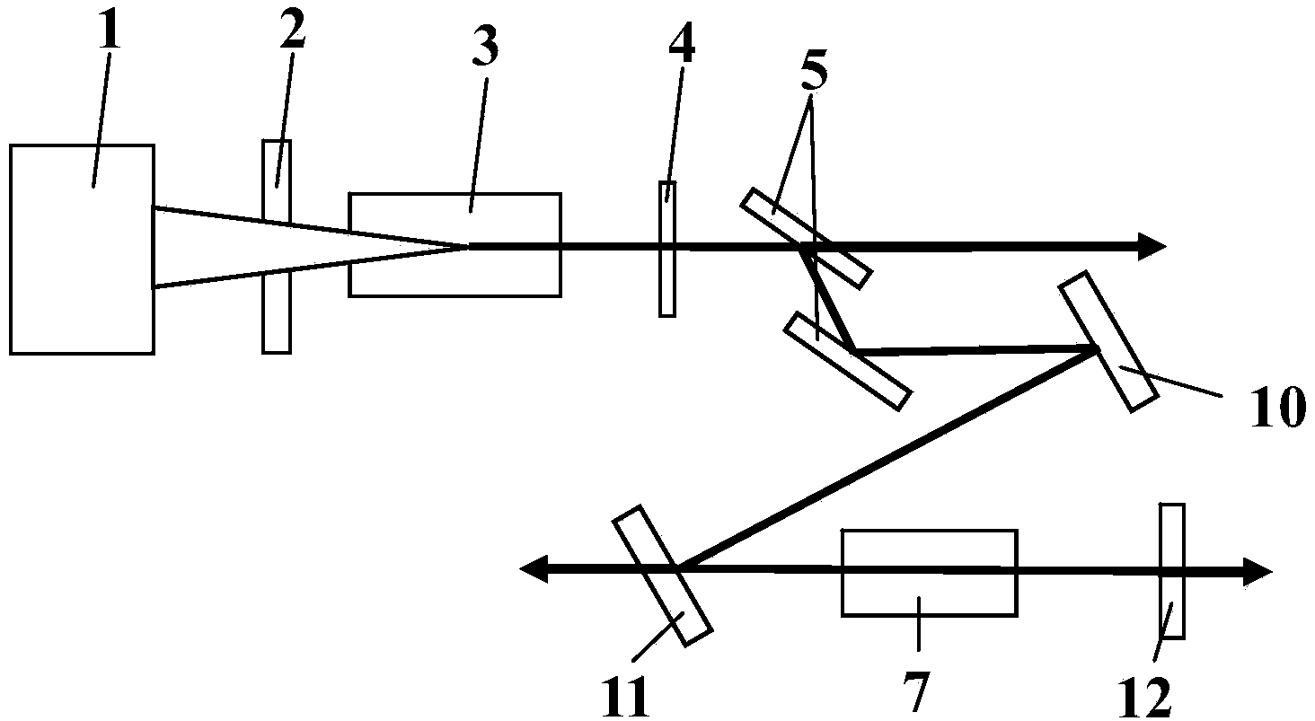 Three-terminal output dual-wavelength laser