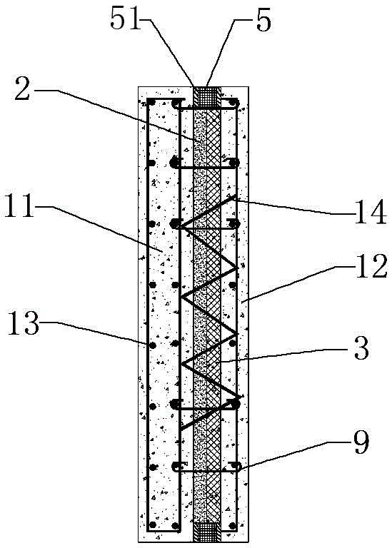 Flexibly-connected high fireproof and heat-preservation wall board and construction method thereof