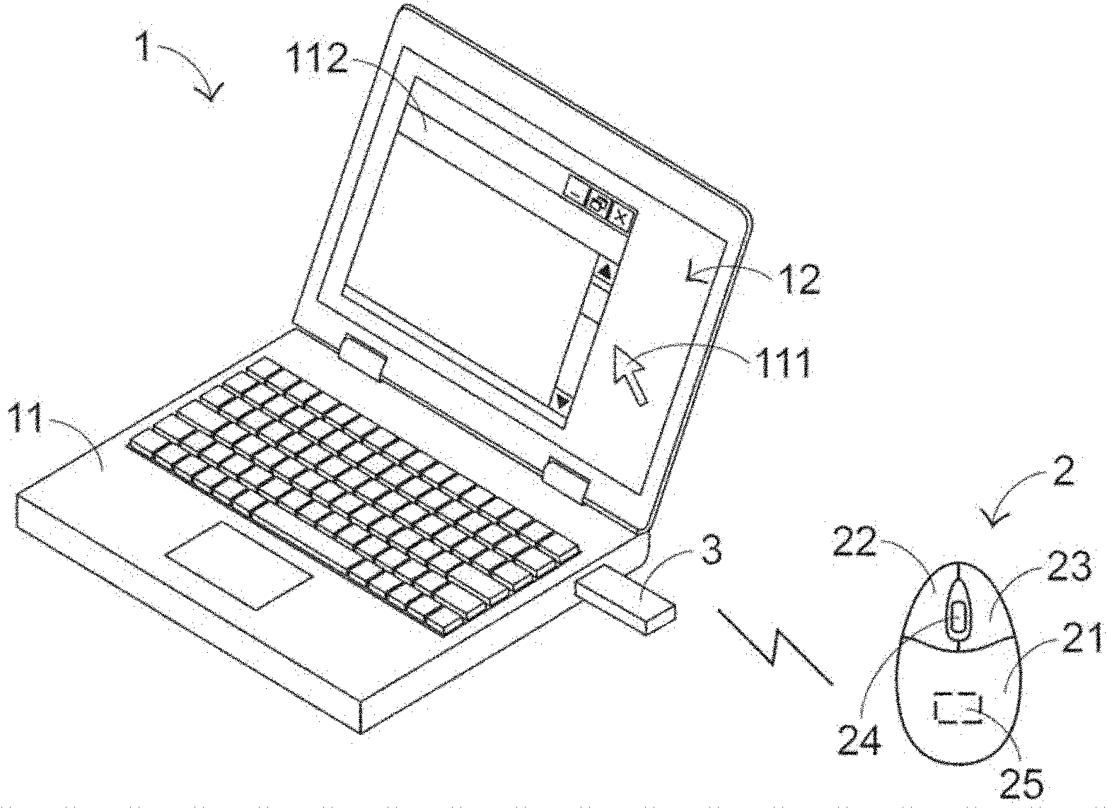 Input device of computer system