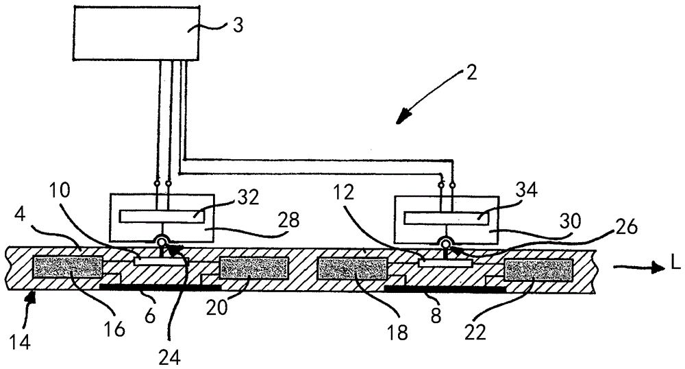 Device for an impedance tomograph