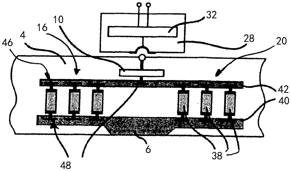 Device for an impedance tomograph