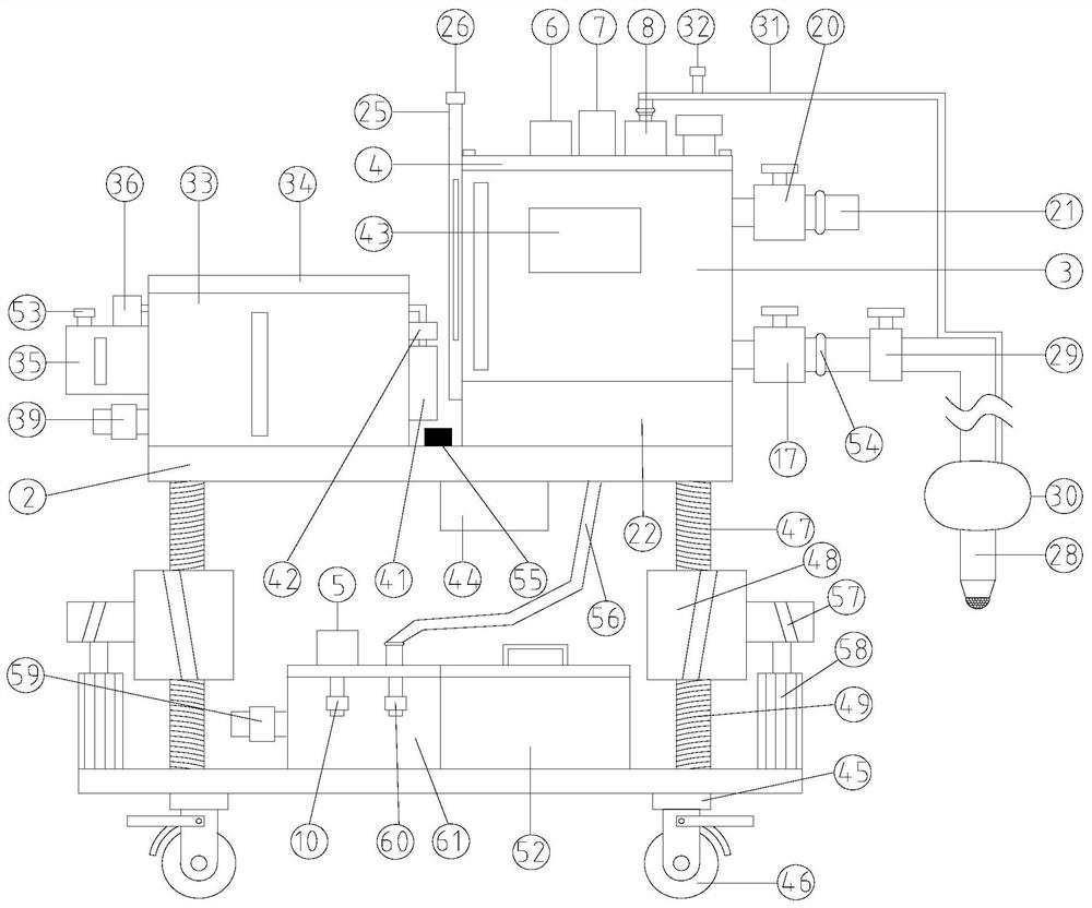 Medical surgical operation lavage equipment and using method thereof