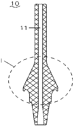 High-voltage sleeve with uniform electric field function, and cable terminal