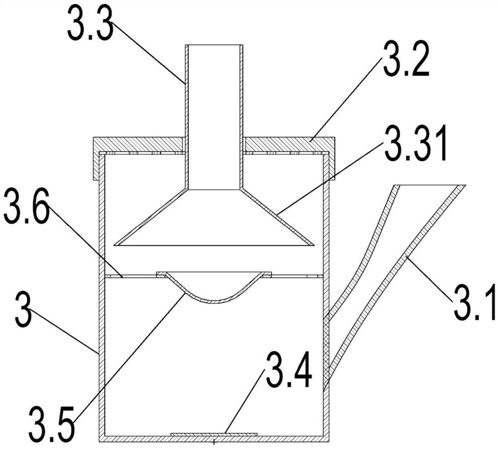 Waste gas treatment device for coal-fired heating furnace