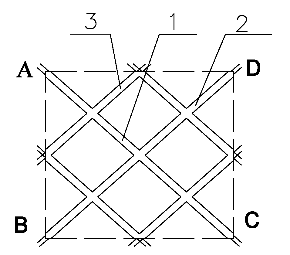 Cross bracing type reinforced concrete energy consuming device