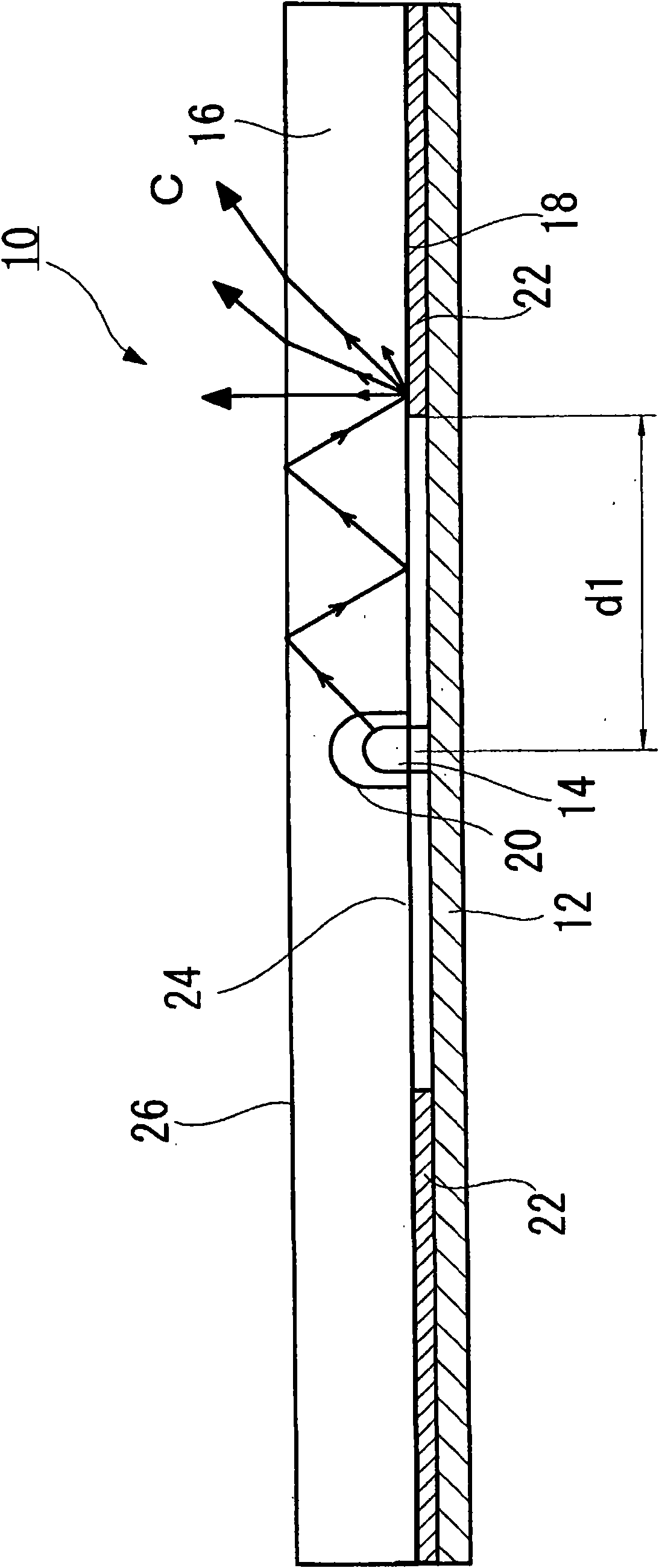 Light guide member, planar light source device provided with the light guide member, and display apparatus using the planar light source device