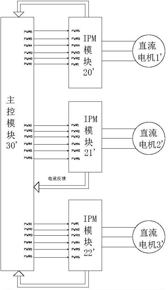 Direct current motor system and control method for direct current motor system