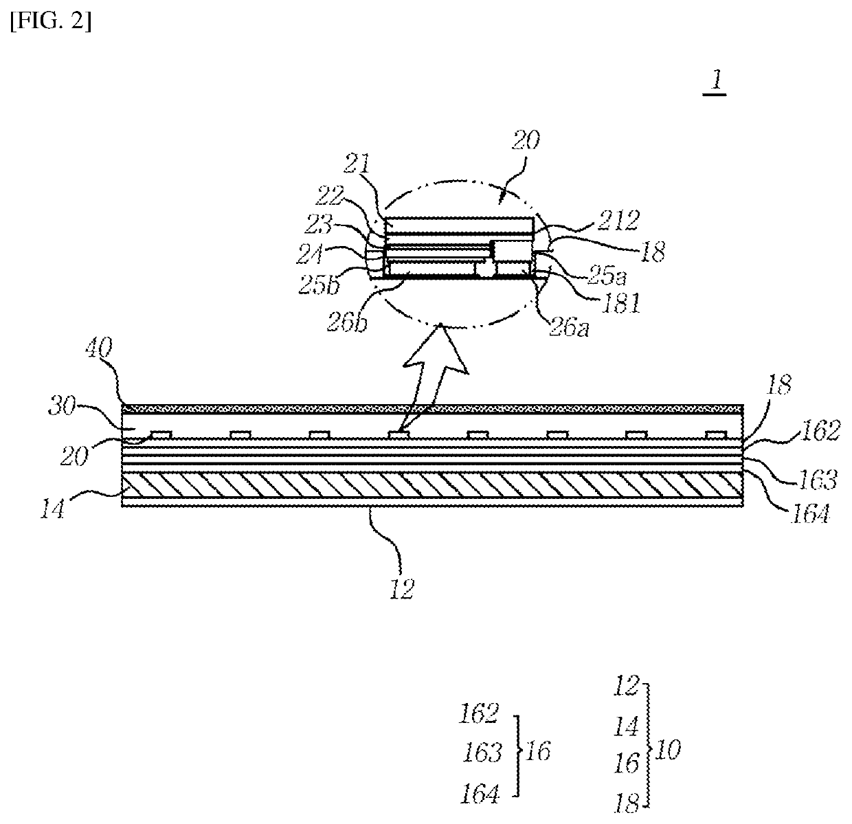 Flexible lighiing device and display panel using micro LED chips