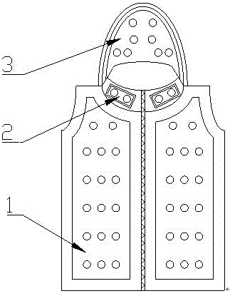 Vest with self-defense and health care function