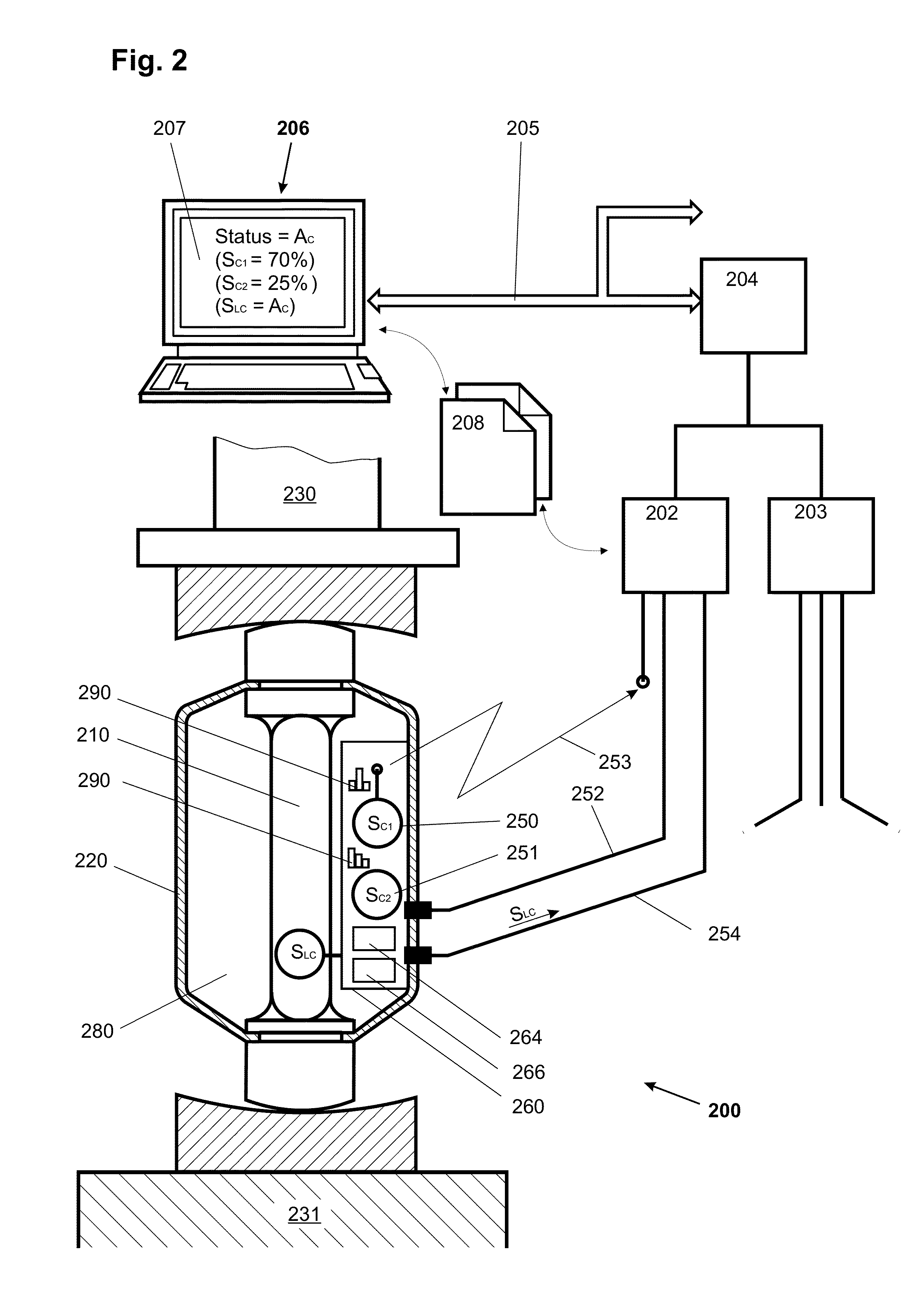 Method of monitoring and/or determining the condition of a force-measuring device, and force-measuring device