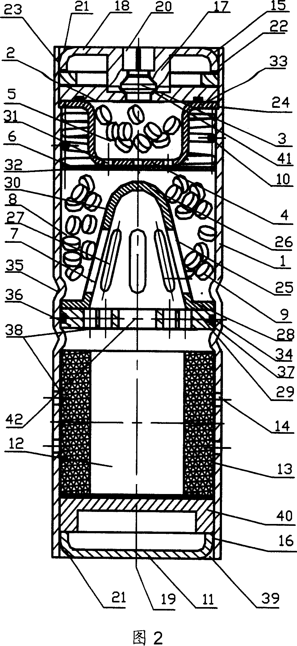 Air generator for seat by a secondary driver