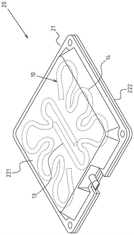 Novel capillary structure configuration structure of soaking plate