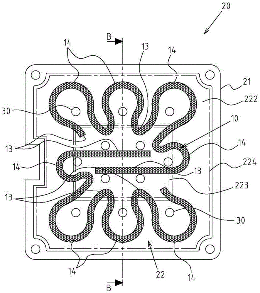 Novel capillary structure configuration structure of soaking plate