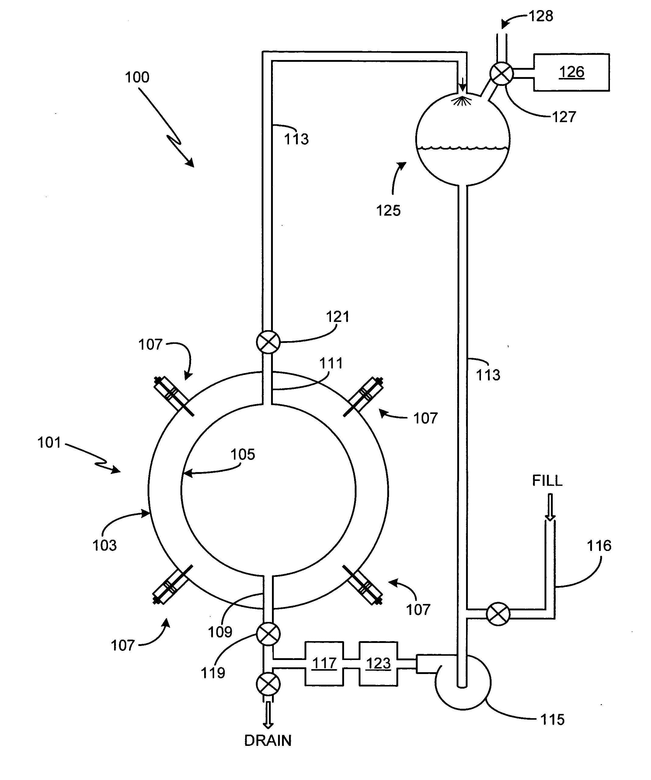 Heat exchange system for a cavitation chamber