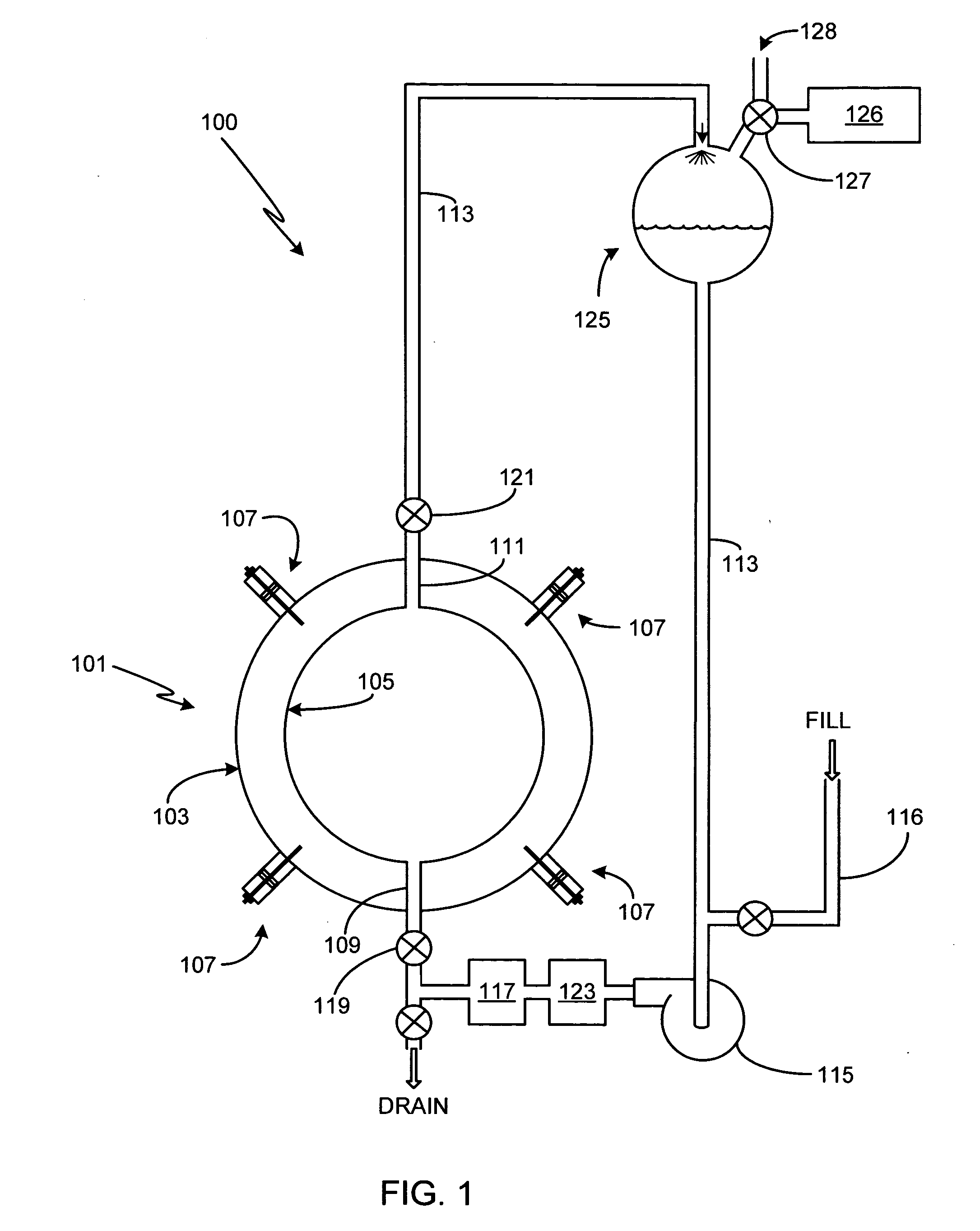 Heat exchange system for a cavitation chamber