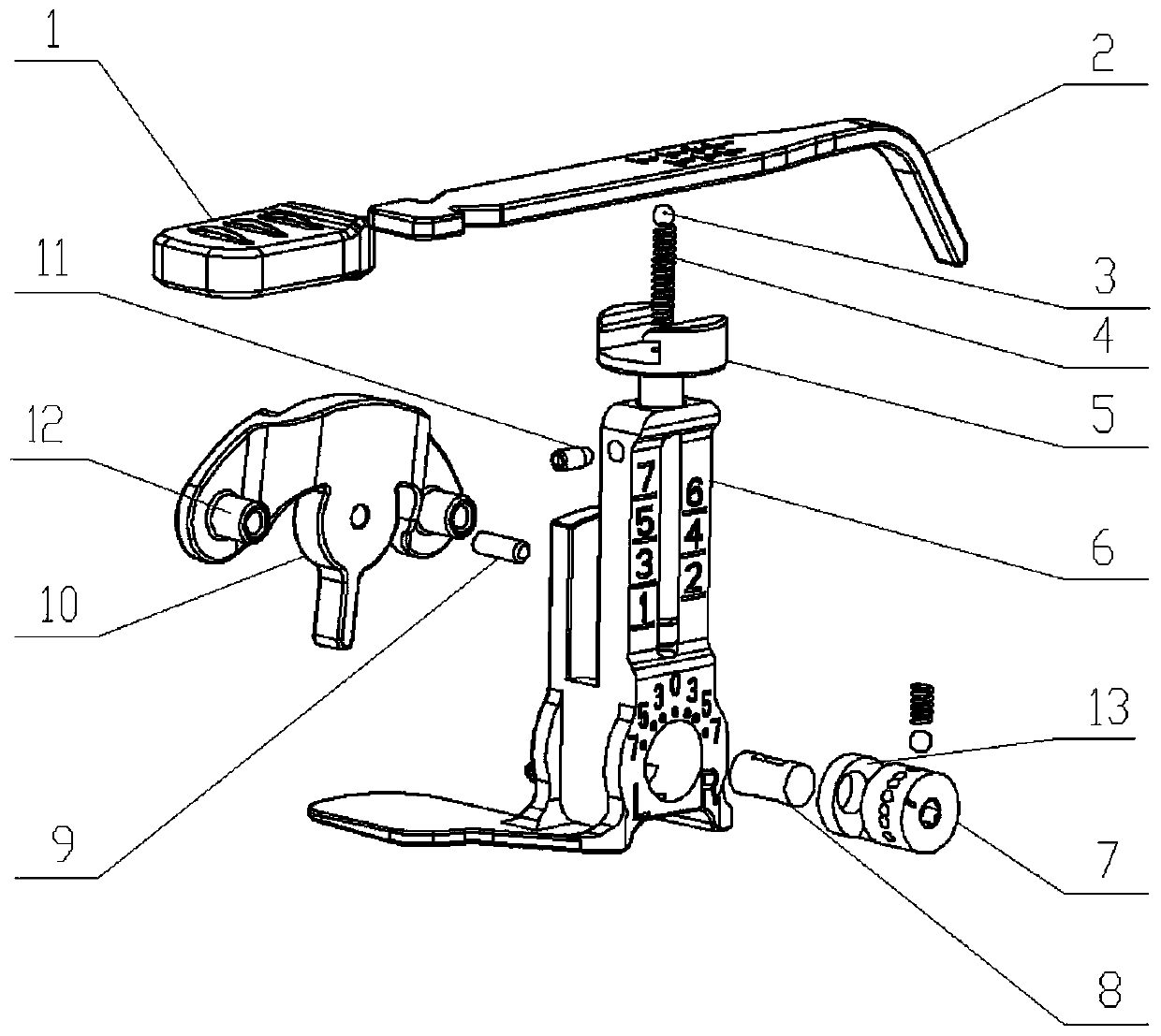 Femur measuring device