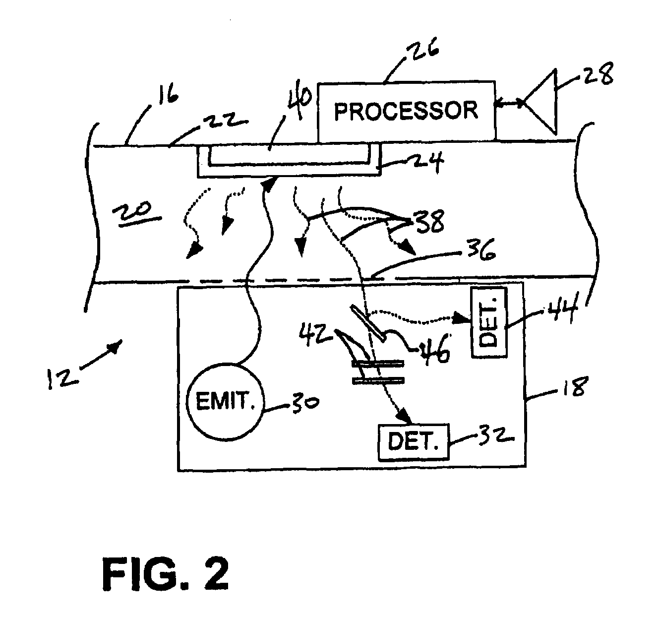 Sensor that Compensates for Deterioration of a Luminescable Medium