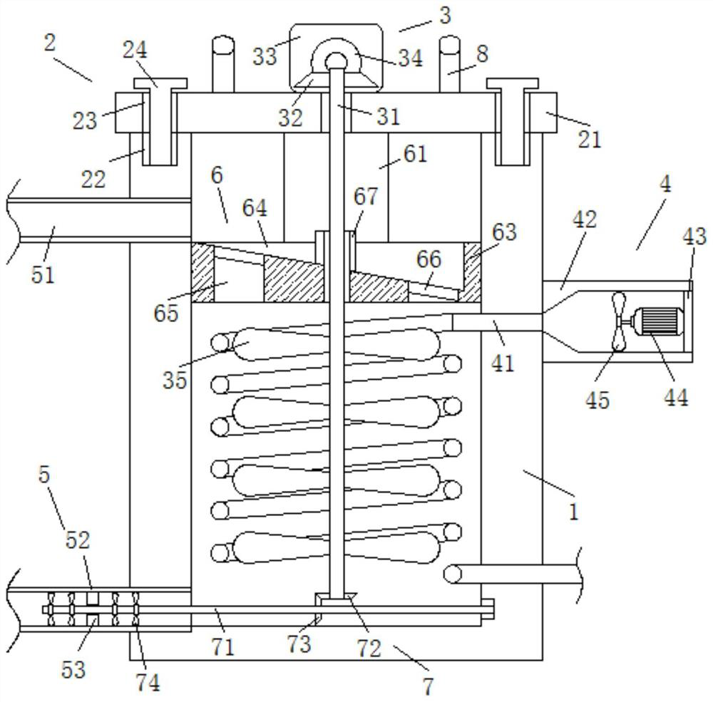 Water circulation cooling device for storage battery colloid production equipment