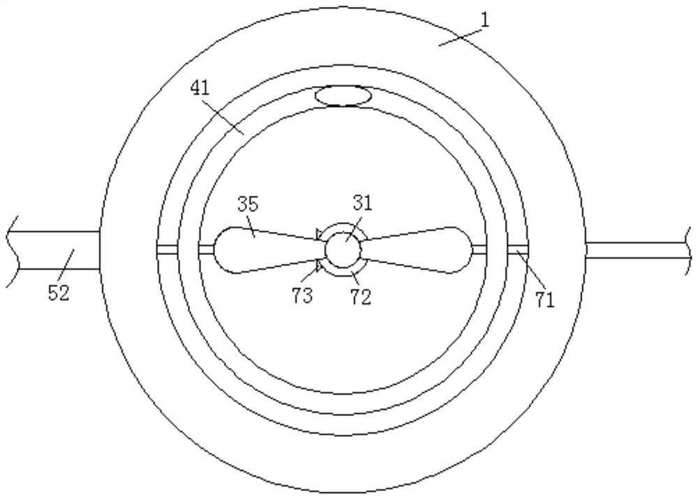 Water circulation cooling device for storage battery colloid production equipment