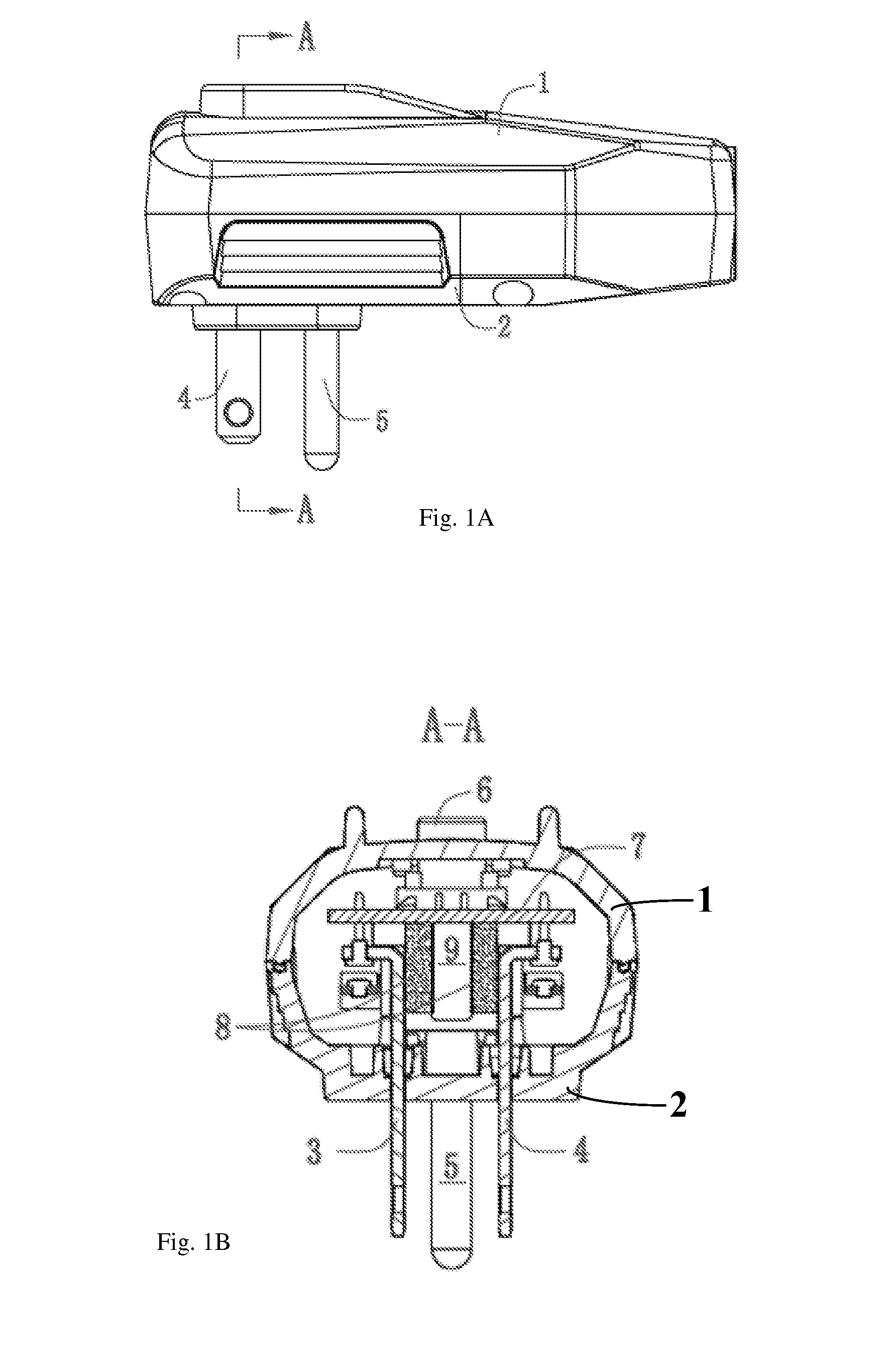 Power plug and power receptacle with over-temperature protection function