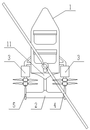Parallel twin-type rotary-rotor aircraft