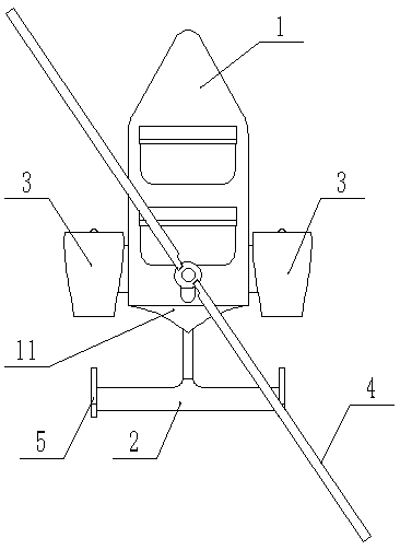 Parallel twin-type rotary-rotor aircraft